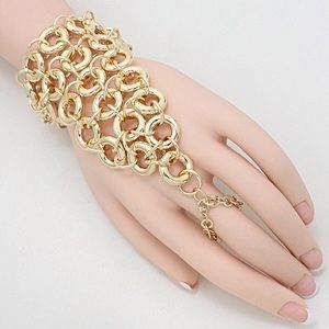 Gold Hand Chain Bracelet Ring